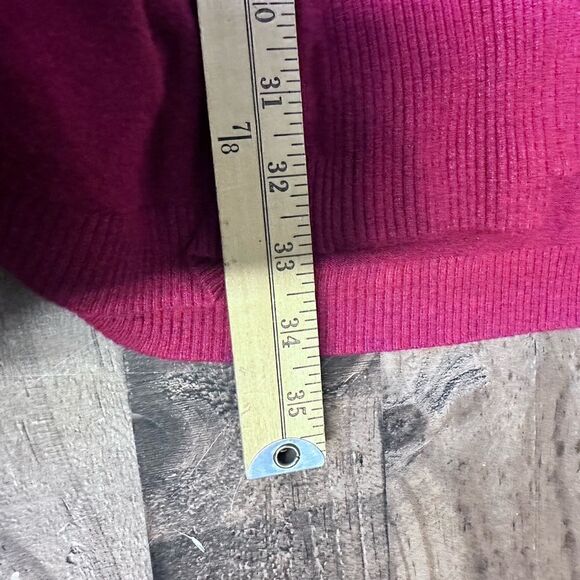 Eileen Fisher Long Sleeve Knit Open Cardigan Pink Size Medium - Picture 9 of 10